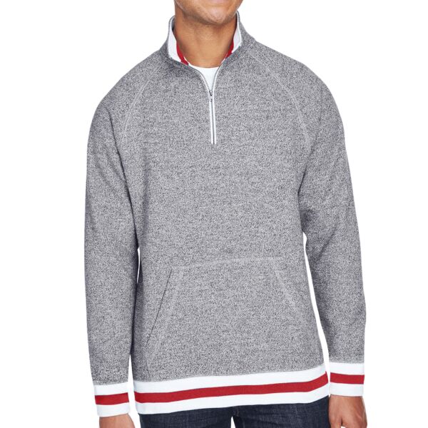 Adult Peppered Fleece Quarter-Zip Thumbnail