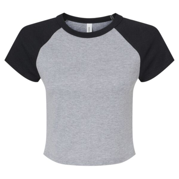 Women's Micro Rib Raglan Baby Tee Thumbnail