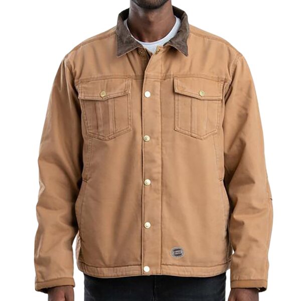 Unisex Vintage Washed Sherpa-Lined Work Jacket Thumbnail