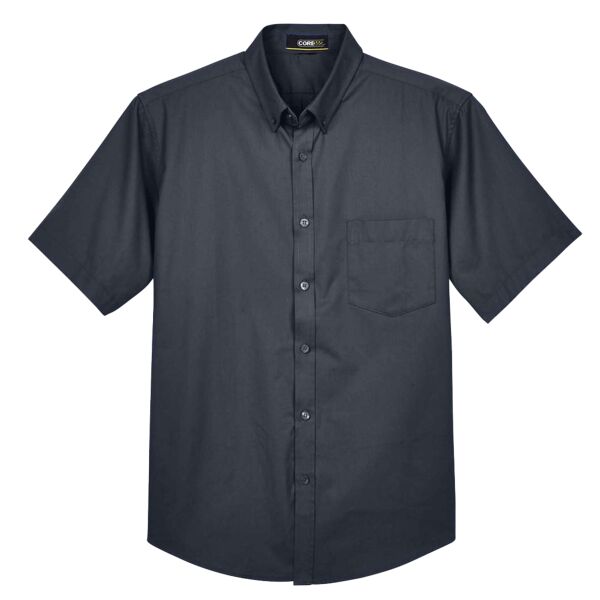 Men's Optimum Short Sleeve Twill Dress Shirt Thumbnail