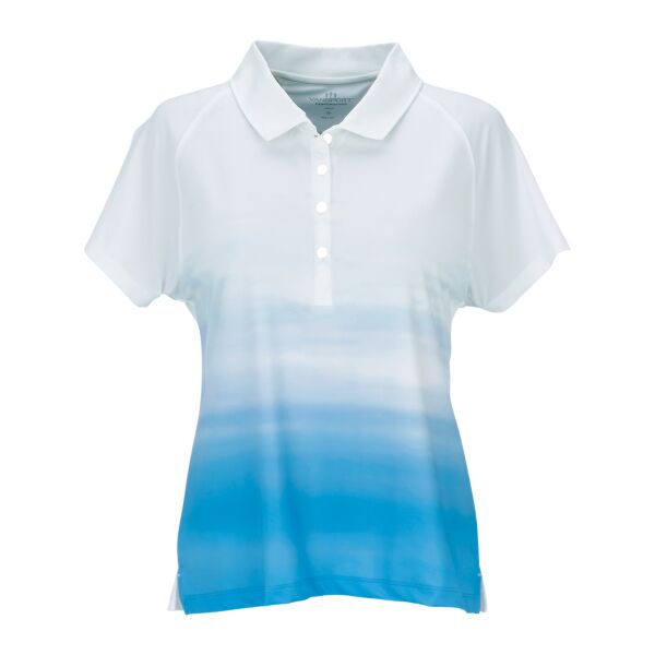 Women?s Vansport? Pro Ombr� Print Polo Thumbnail
