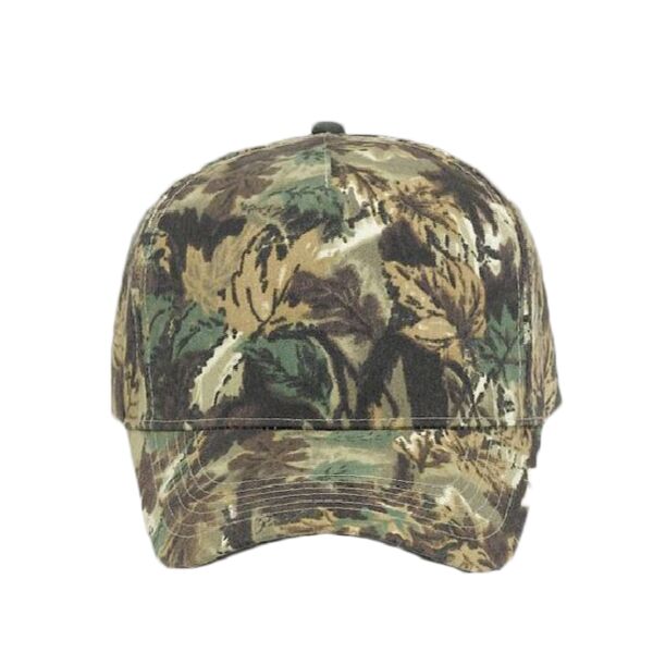 OTTO CAP Camouflage 5 Panel Mid Profile Baseball Cap Thumbnail