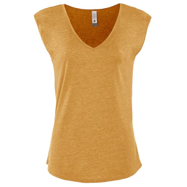 Women's Festival Sleeveless Deep V-Neck T-Shirt Thumbnail