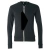 Unisex Triblend Lightweight Full-Zip Hooded Long Sleeve Tee Thumbnail