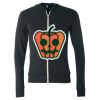 Unisex Triblend Lightweight Full-Zip Hooded Long Sleeve Tee Thumbnail